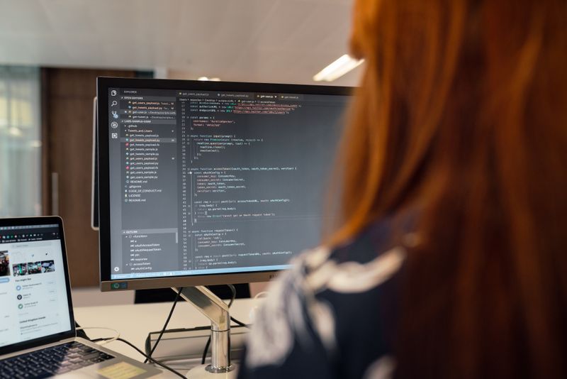 Software engineer working on a digital product